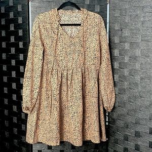 Dalmatian Print Dress. Brown and Black. Like NEW!